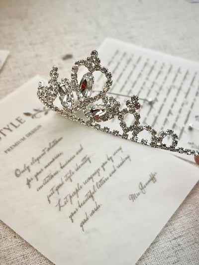 銀色鑽石皇冠髮箍4