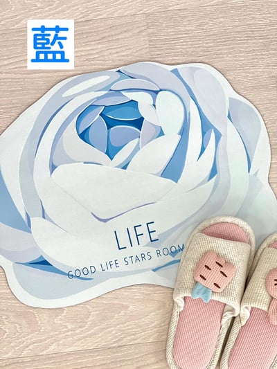 玫瑰花廚房檯面硅藻土吸水墊3