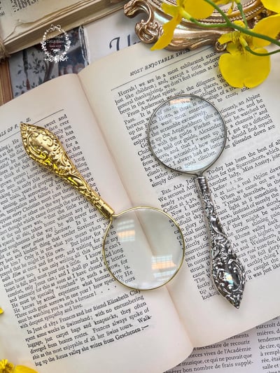 復古小花柄放大鏡1