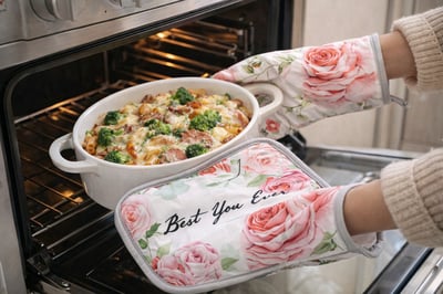 耐高溫隔熱手套+隔熱墊6