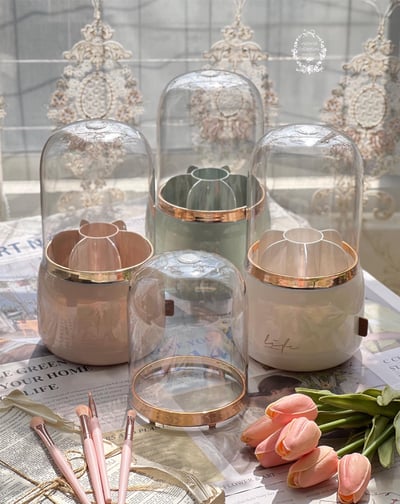 輕奢旋轉化妝刷收納桶1