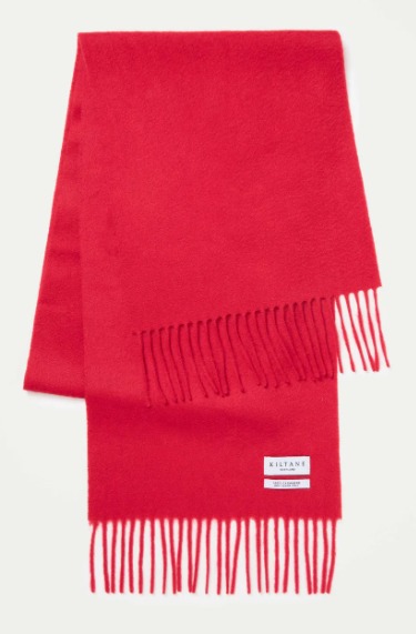 Kiltan喀什米爾純色寬版圍巾3