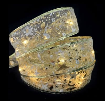 聖誕LED暖光絲帶燈串4