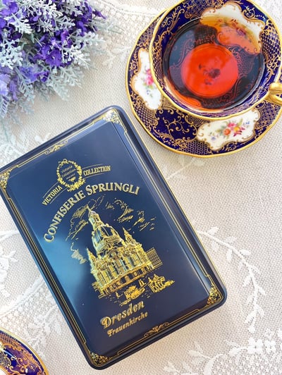 法式藍調聖母教堂馬口鐵盒1