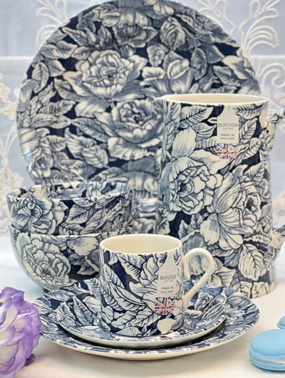 英國伯利墨藍芙蓉餐具系列4