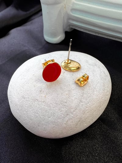 C&J 簡約琺瑯小耳環3