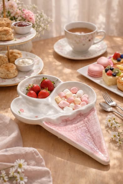 粉色冰淇淋甜心盤1