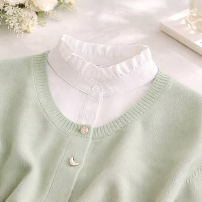 輕盈假兩件｜春夏百搭假領片2