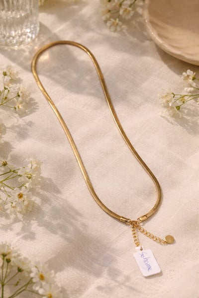 法式極簡蛇骨貼頸鍊2