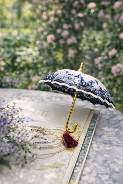 青花瓷雨傘濾茶器1