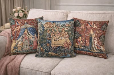 歐洲ADL刺繡抱枕套1