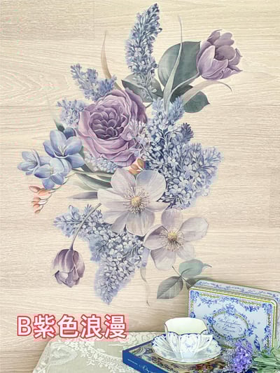 花開富貴立體壁貼3