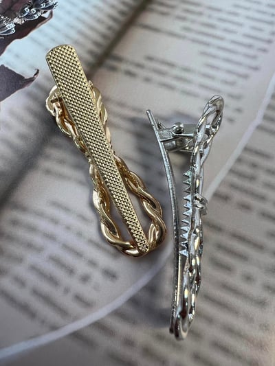 正韓飾品-蝴蝶繩結髮夾4