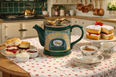 [預購]英國造型壺-太妃糖罐(中)Farrah’s Harrogate Toffee Tin&萊萊金糖漿(中)Lyle’s Golden Syrup Tin2