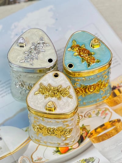 法式立體玫瑰按壓牙籤盒8