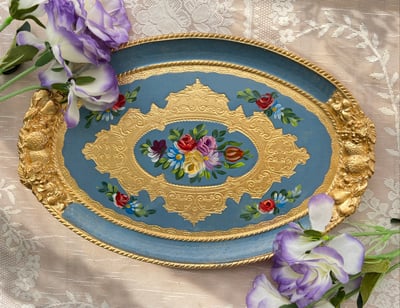 義大利佛羅倫斯手工水果橢圓盤3