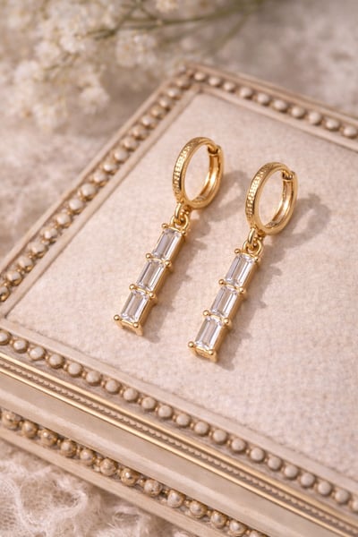 法式極簡三鑽直條可變式吊墜4