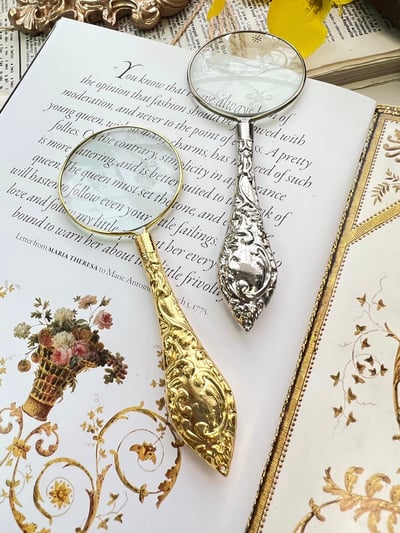 復古小花柄放大鏡3