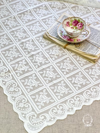 法式復古蕾絲桌布/桌巾1