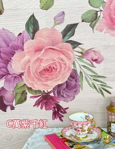 花開富貴立體壁貼4