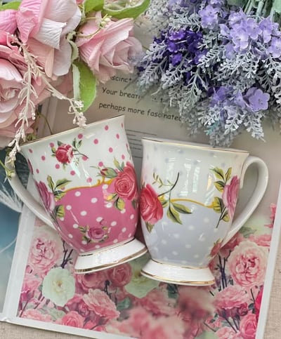 法式薔薇馬克杯1