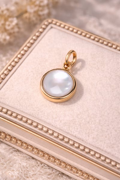 法式月光母貝可變式吊墜1