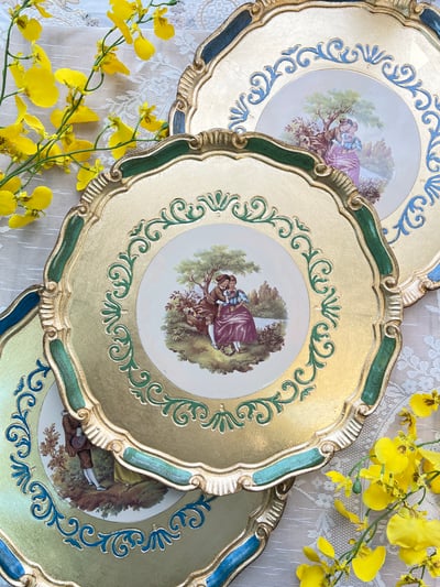 義大利佛羅倫斯手工談情說愛托盤1