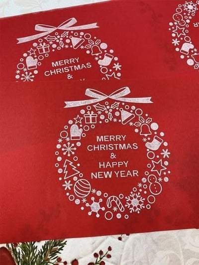 聖誕新年快樂桌旗4