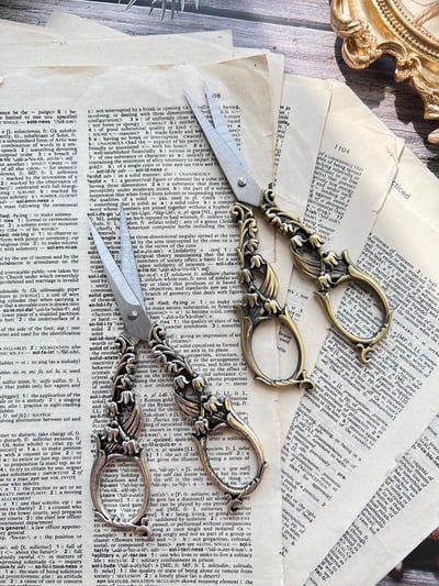 歐式復古雕刻精緻剪刀4