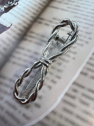 正韓飾品-蝴蝶繩結髮夾3