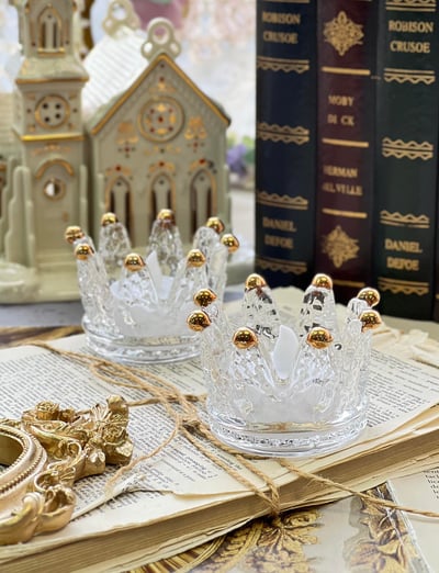 玻璃水晶皇冠燭台2
