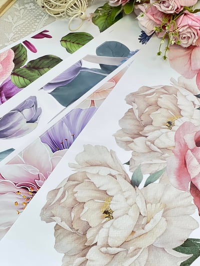 花開富貴立體壁貼7