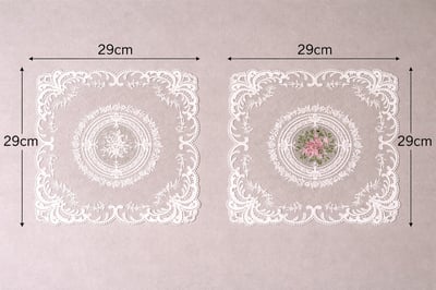 法式方形蕾絲墊7