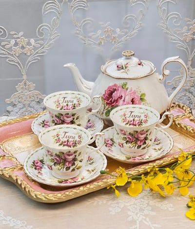 義大利佛羅倫斯手工玫瑰長方繩結托盤5