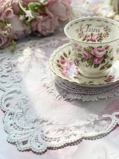 法式方形蕾絲墊4