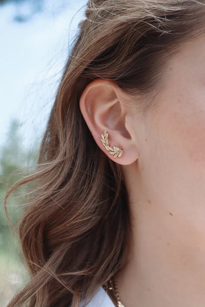 法式月桂葉耳環3