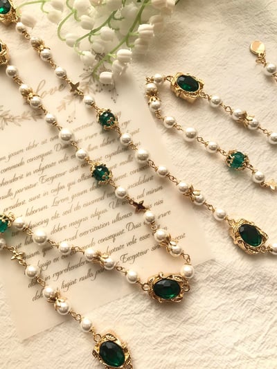 Hera女神系列首飾-復古綠3