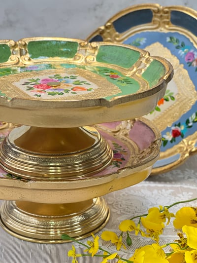 義大利佛羅倫斯手工高腳盤6