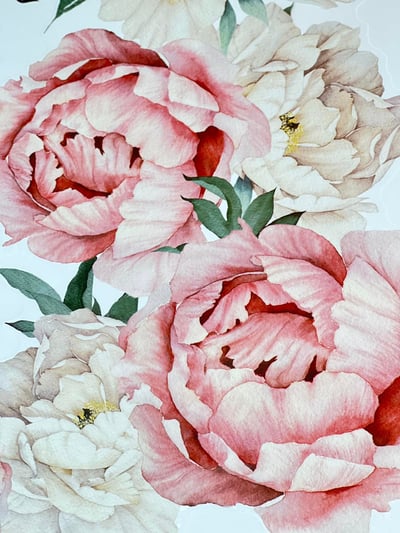 花開富貴立體壁貼12