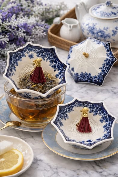 青花瓷雨傘濾茶器3