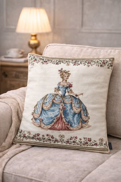 歐洲ADL刺繡抱枕套2