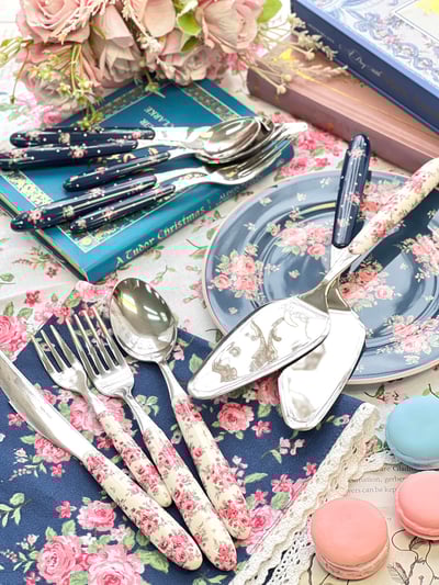 Isabelle Rose玫瑰韻致餐具系列-湯匙/叉子/餐刀5