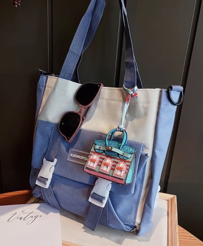 小房子迷你凱麗柏金包掛飾7