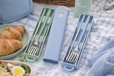 不鏽鋼攜帶型餐具套組1