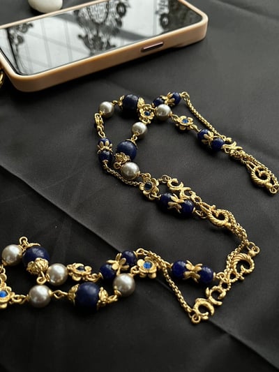 手機巴洛克珍珠掛繩2