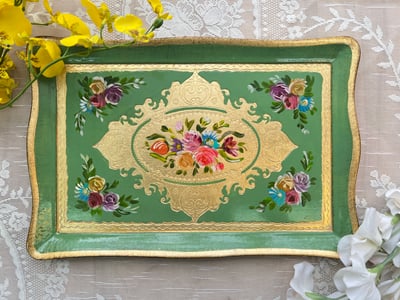 義大利佛羅倫斯手工長方小茶盤4