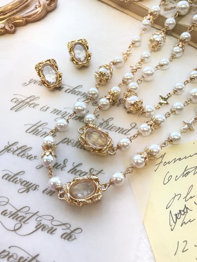 Hera女神系列首飾-珍珠白3