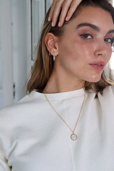 法式月光母貝可變式吊墜2