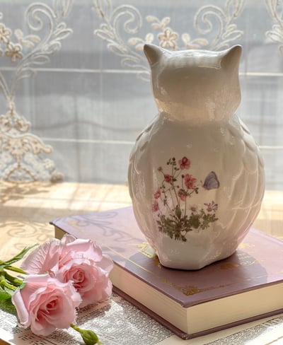野花詩境·陶瓷貓頭鷹4