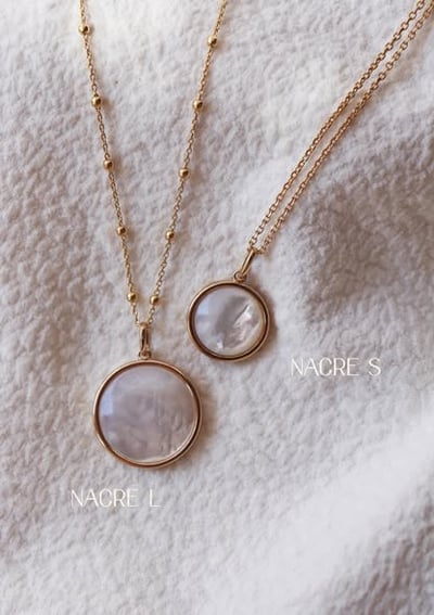 法式月光母貝可變式吊墜5